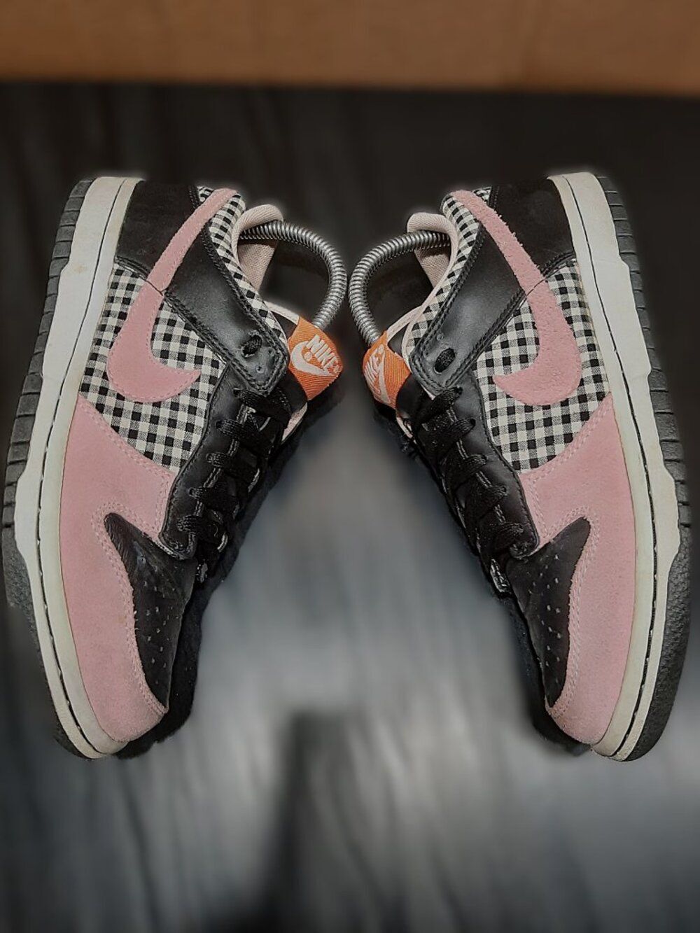 2006 Nike Dunk Low Women's Picnic Pink Plaid Sz 7 308608-161 Vtg Rare Sneakers - Picture 6 of 16